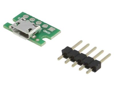 microUSB FEMALE BREAKOUT BOARD microUSB FEMALE BREAKOUT BOARD