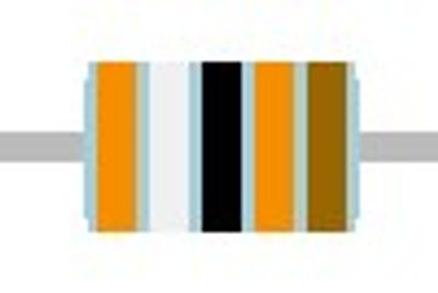 METAL FILM RESISTOR 0,6W: 390kohm