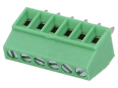 SMALL BLOCK TERMINAL 6X 10mm R2,54 SMALL BLOCK TERMINAL 6X 10mm R2,54