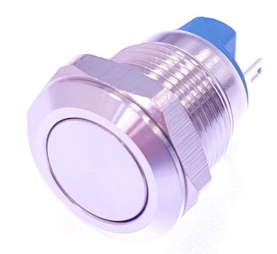 VANDAL PROOF PUSH-BUTTON SWITCH 2A 36V (ON)/OFF Flat