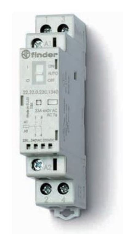 CONTACTOR DIN-RAIL MOUNT 2NO 230VAC / 25A CONTACTOR DIN-RAIL MOUNT 2NO 230VAC / 25A