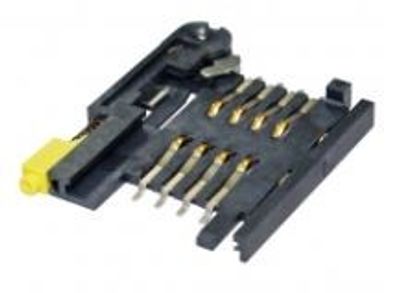 SIM Card Socket Bar push, 8pin, with switch