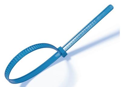 RE USABLE NYLON CABLE TIE 195x4,7mm BLUE 25pcs