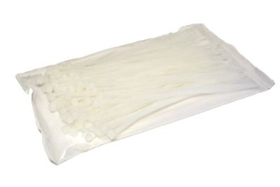 NYLON CABLE TIE 100x2,5mm WHITE 1000pcs