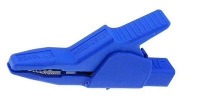 4mm CROCODILE CLIP "BIG MOUTH" BLUE