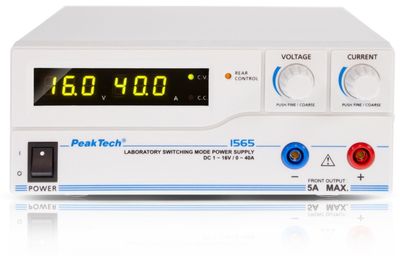 PeakTech 1565 SMPS DC 1CH 1-16V 40A +USBprog