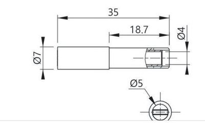 MAGNETIC BANANA SOCKET, BLACK