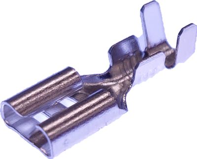 PUSH-ON 6,3mm FEMALE METAL