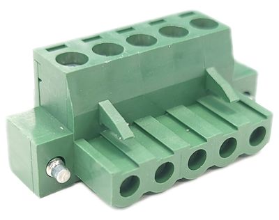 TERMINAL BLOCK 5x R5,08 for wire + fixing screws