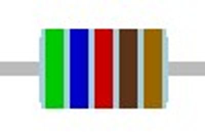 METAL FILM RESISTOR 0,6W: 5,62kohm