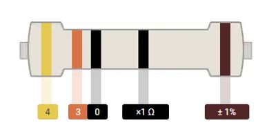 METAL FILM RESISTOR 0,6W: 430ohm