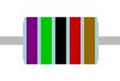 METAL FILM RESISTOR 0,6W: 75kohm