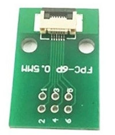 FPC/FFC 0.5mm 6-pin to DIP adapter FPC/FFC 0.5mm 6-pin to DIP adapter