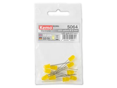 LED Ø5mm yellow, approx. 10 pieces