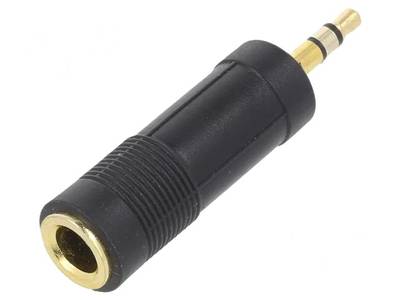 Adapter jack stereo 6,3mm / plug stereo 3,5mm