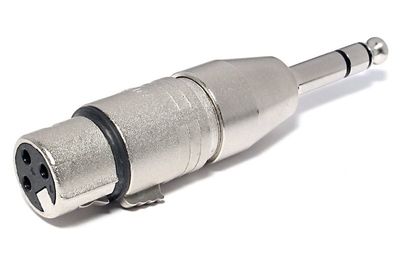 ADAPTER STEREO PLUG 6,3mm / XLR FEMALE