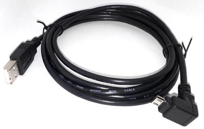 USB-2.0 CABLE A-MALE / microB MALE 1,8m ANGLE