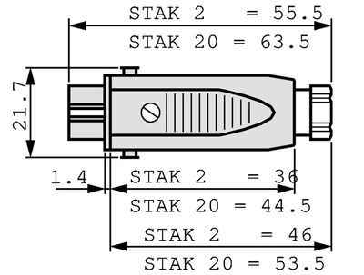 Hirschmann STAK2 Female Connector 2+PE