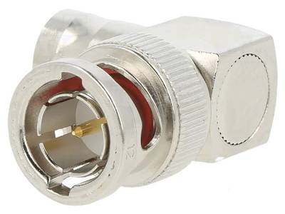 Amphenol RF 031-9-75RFX – BNC 75 Ω right-angle adapter, male–female Amphenol RF 031-9-75RFX – BNC 75 Ω right-angle adapter, male–female